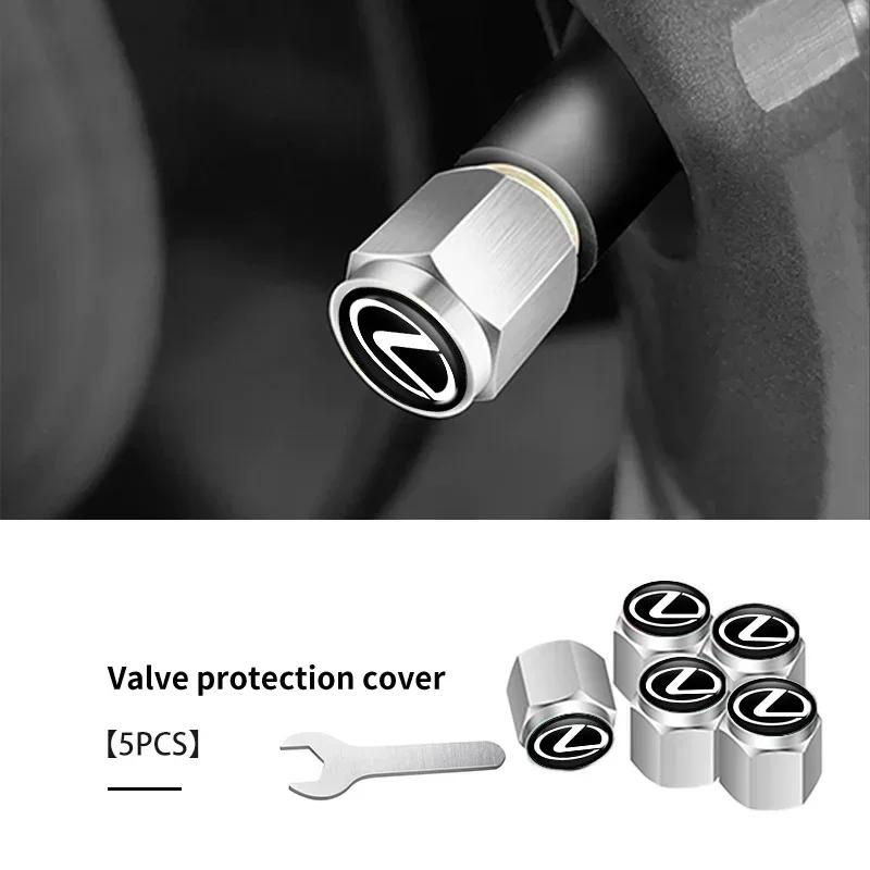 5PCS Car-Styling Wheel Tire Valve Rims Stem Caps Dust Decor For Lexus CT200h ES250 ES300h NX300h RX350 IS250 IS200 GS300 wzdf76
