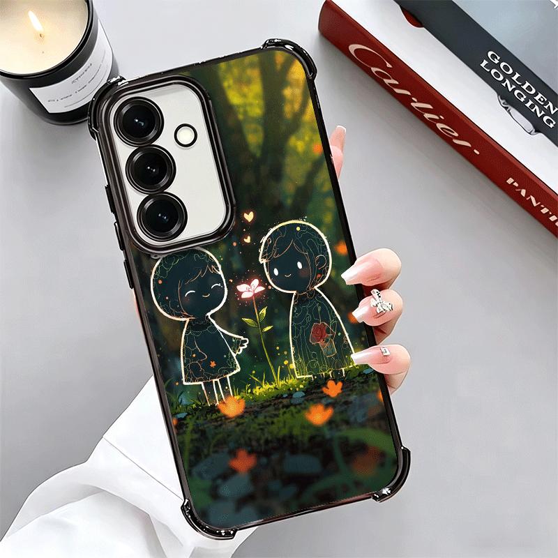 Милый детский стиль рисования природы Мягкий чехол для телефона для Samsung A17 A27 A07 A37 A57 A16 A56 A15 A55 A14 A54 A13 A53 A26 A36 A25 A35