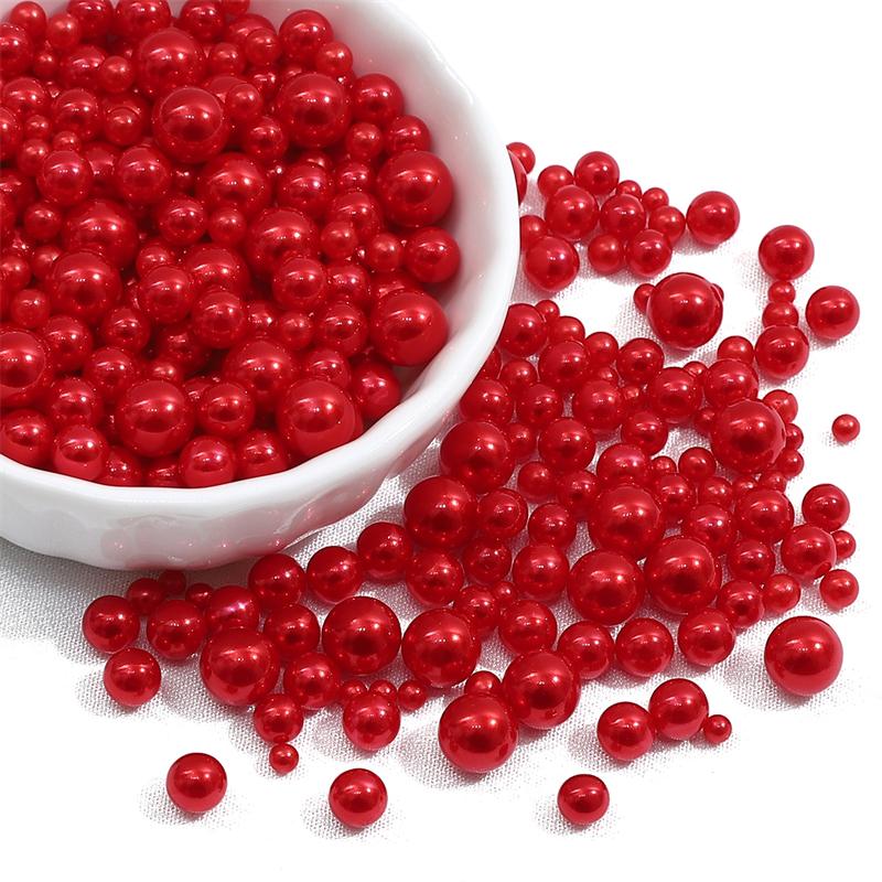 200 шт., 3-8 мм, цветные бусины из АБС-пластика, круглые искусственные жемчужные бусины для самостоятельного изготовления ювелирных изделий, украшения дома, художественный искусственный жемчуг для наполнителей ваз