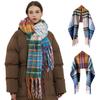 Women'S Fashion Versatile New Scarf, European And American Autumn And Winter Thick Warm Tassel Scarf