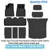 Car Trunk Mat For Tesla Model Y 2020 2021 2022 2023 2024 TPE Floor Mats & Cargo Liner All Weather Trunk Mats Floor Liner Mat