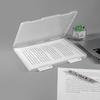 1pc Multi-layer Portable File Box, Portable Transparent File Box, A4 Plastic PP File Box , Waterproof Contract Storage Box
