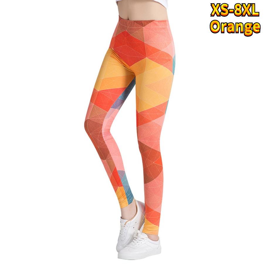 Womens Light Pink Flowers Prints Stretch Yoga Leggings Fitness Running Gym Sports Active Pants