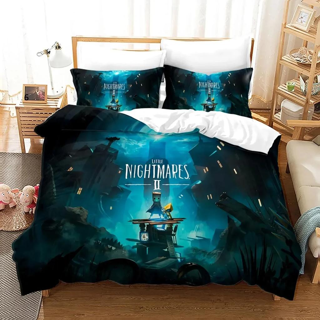 3D Game Little Nightmares Bedding Set Single Twin Full Queen King Size Little Nightmares Bed Set Adult Kid Bedroom Duvet Cover