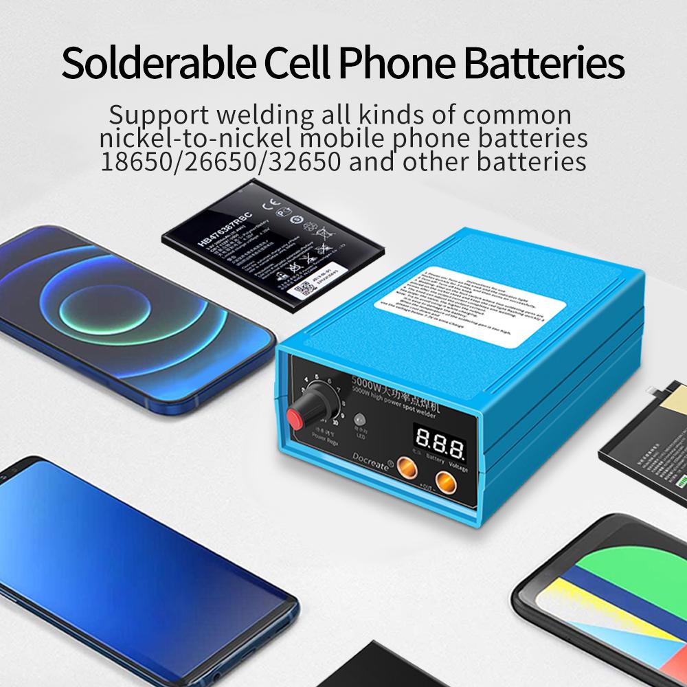 5000W Handheld Portable Home Welding Machine Battery Nickel Sheet Spots Welding Tool Digital Tube