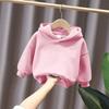 Children's Boys' Fashion Solid Color Pullover Casual Round Neck Hoodie