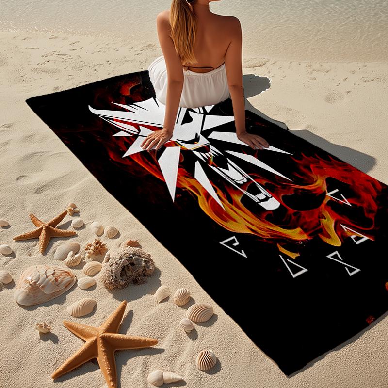 wizard dragon Beach Towel, Super Soft Microfiber, Gift for Her/Him, Birthday, for Pool, Beach, Travel, Home Decor Fan gifts