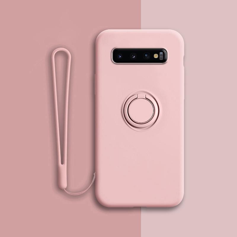 Мягкий силиконовый чехол для Samsung Galaxy S10 Plus S21 S20 FE Ultra S Note 20 9 10 S9 S8 S10E E Note20 Note9 крышка с кольцом-держателем и подставкой