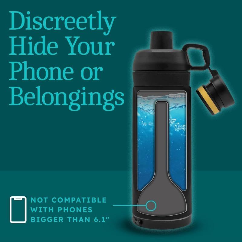 Бутылка для воды Diversion Secret Hidden Mobile Phone Stash It Travel Outdoor Pool Side Hidden Mini Safe