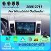 Автомобильное радио Android 14 Carplay для Mitsubishi Outlander 2006-2011 Peugeot 4007 Citroen C-Crosser GPS мультимедийный плеер стерео 2din