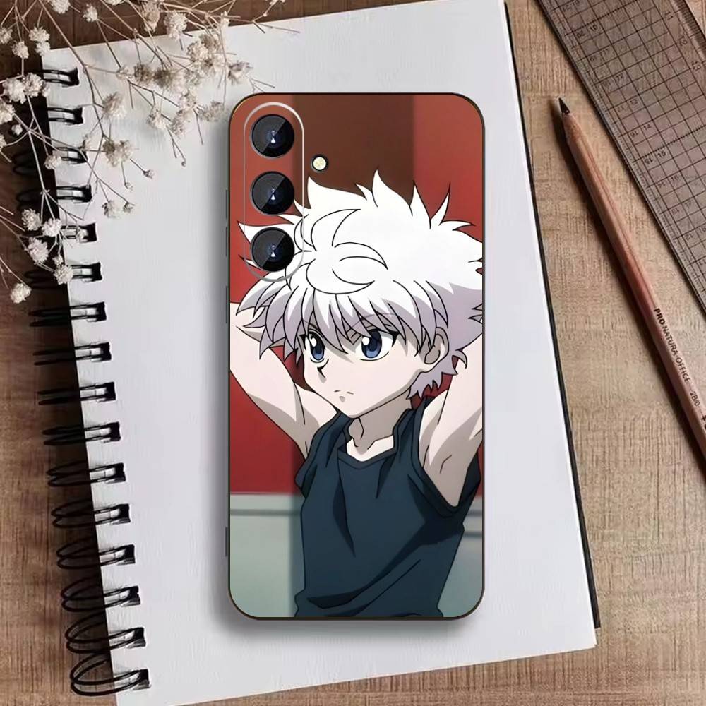 K-Killua Zoldyck H-Hunter X Hunter Phone Case For Samsung Galaxy A73,A21s,A22,A31,A52,A53,A71,A41Soft Black Shell