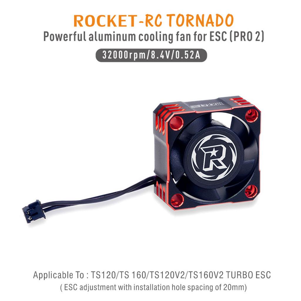 Surpass Hobby Rocket-RC 30мм 40мм 50мм 25мм 35мм Металлический Охлаждающий Вентилятор Для RC Автомобиля ESC Мотора Отвод Тепла-Версия V2 Красный&Черный