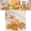 Wooden Feeding Carrots Rabbits Game Children Puzzle Toys For Fine Motor Training And Shape Recognition