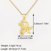 Nidin New Fashion Seahorse/Starfish/Jellyfish/Crab Inlaid Zircon Beach Charms Pendant Necklace For Women Men Jewelry Wholesale