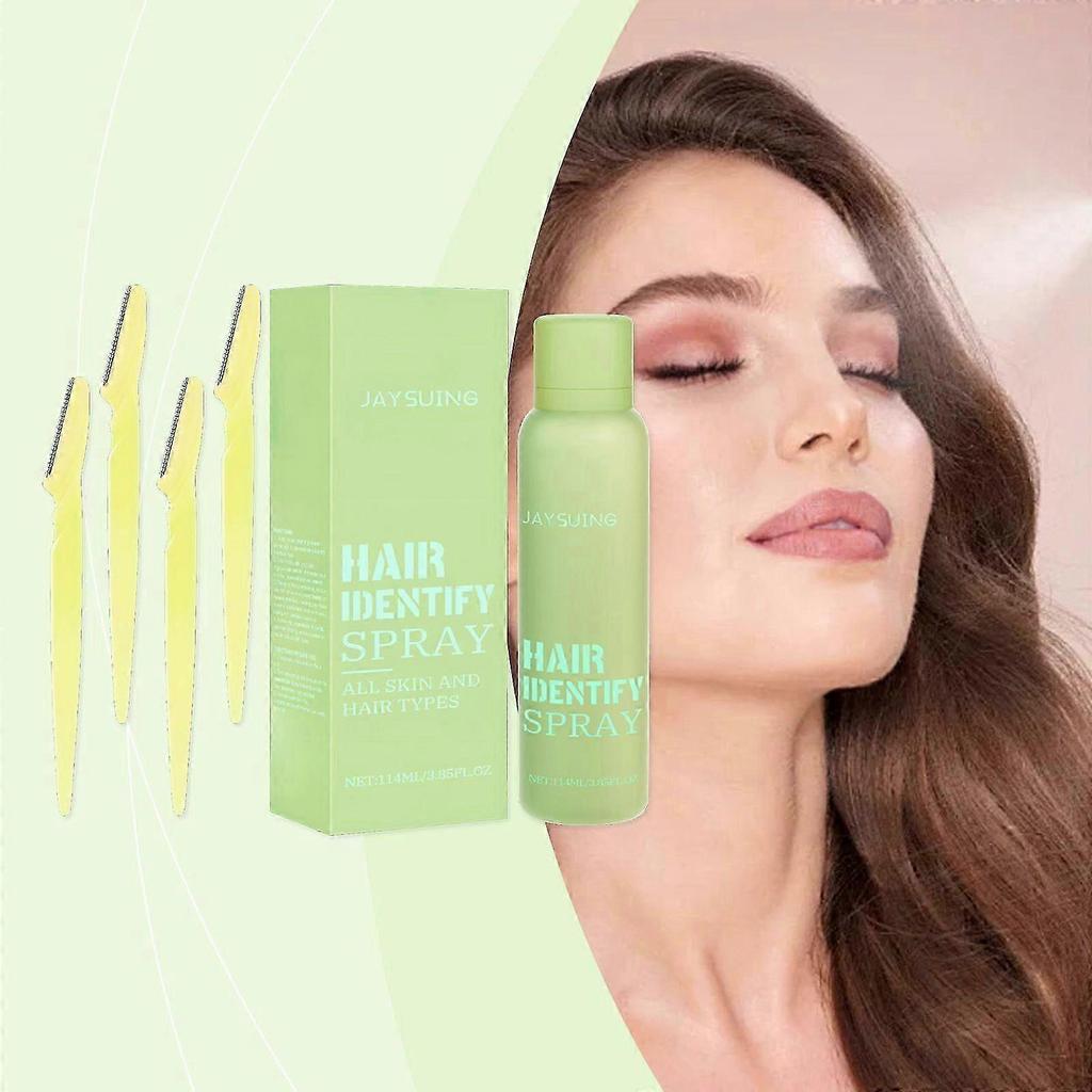 Gentle Facial Hair Removal Spray with Moisturizing Plant Extracts Precise, Safe, Easy to Use