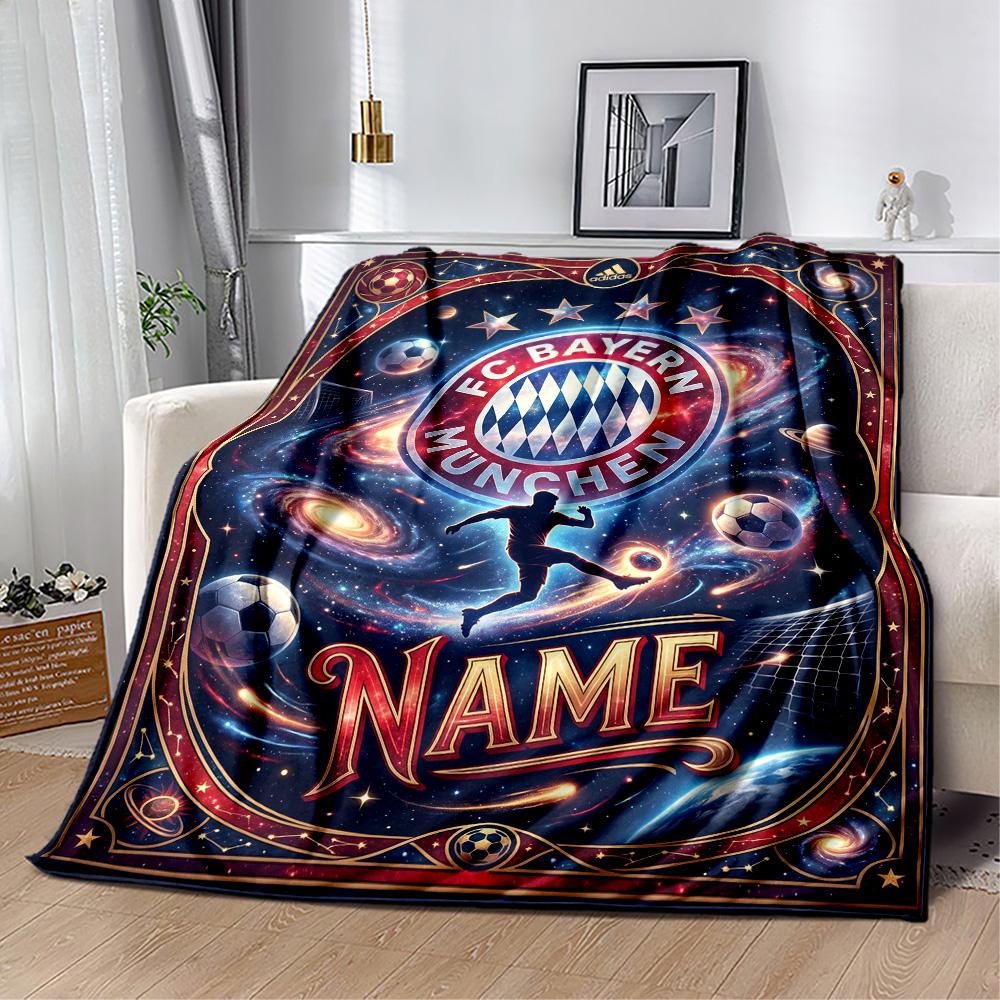 Denmark Football Dreams Customize Your Name Blanket Gift Customizable Blanket Durable Comfort Versatile for Couch Sofa Chair Office
