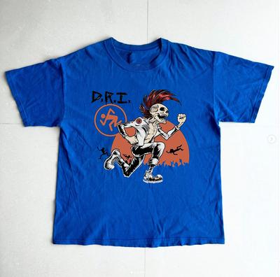 Dirty Rotten Imbeciles D.R.I Группа Синяя Футболка Полный Размер S-4XL