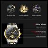 OLEVS Fashion Business Mens Wristwatches Gold Clock Male Stainless Steel Waterproof Calendar Quartz Watches
