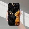 Креативный чехол для телефона «Черная кошка» подходит для iPhone 17 16 15 14 13 12 11 Pro/Max/Plus, противоударная задняя крышка