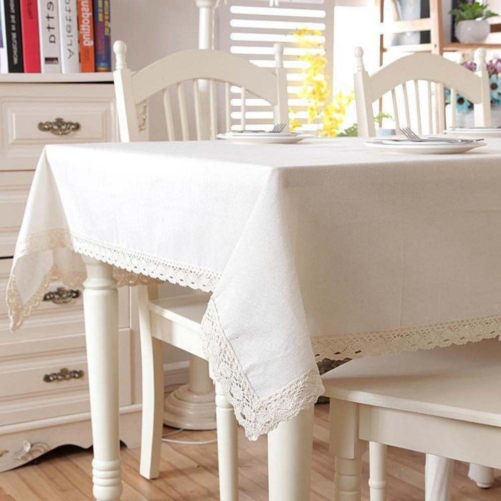 Universal Polyester Cotton Tablecloth Washable Table Cover Rectangular Table Cloth Wedding Party