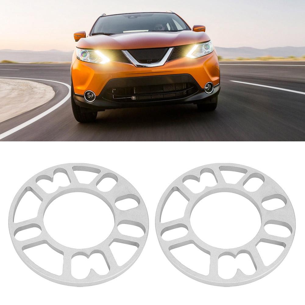 2Pcs 10mm Aluminum Alloy Wheel Spacers Shims Universal Fit for 4 5 Stud Wheel