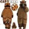 Animal Capybara Cosplay Costume Cartoon Cute Plush Nightgown Hooded 3D Nightgown Dress Coral Velvet Pajamas Home Wear