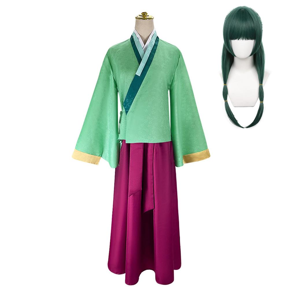 Maomao Косплей с Косплей Полный Взрослый Культурный Maomao Косплей Парик [Kamizu Ryohin] Парик, Дева, Монолог Аптекаря, Костюм, Набор, Костюм,