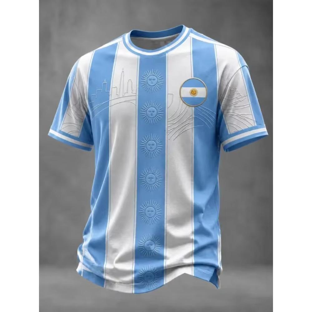 2026 New Argentina National Football Jersey Casual Sports Training Fan Quick Drying T-shirt for Women Matching Y2k Comfortable