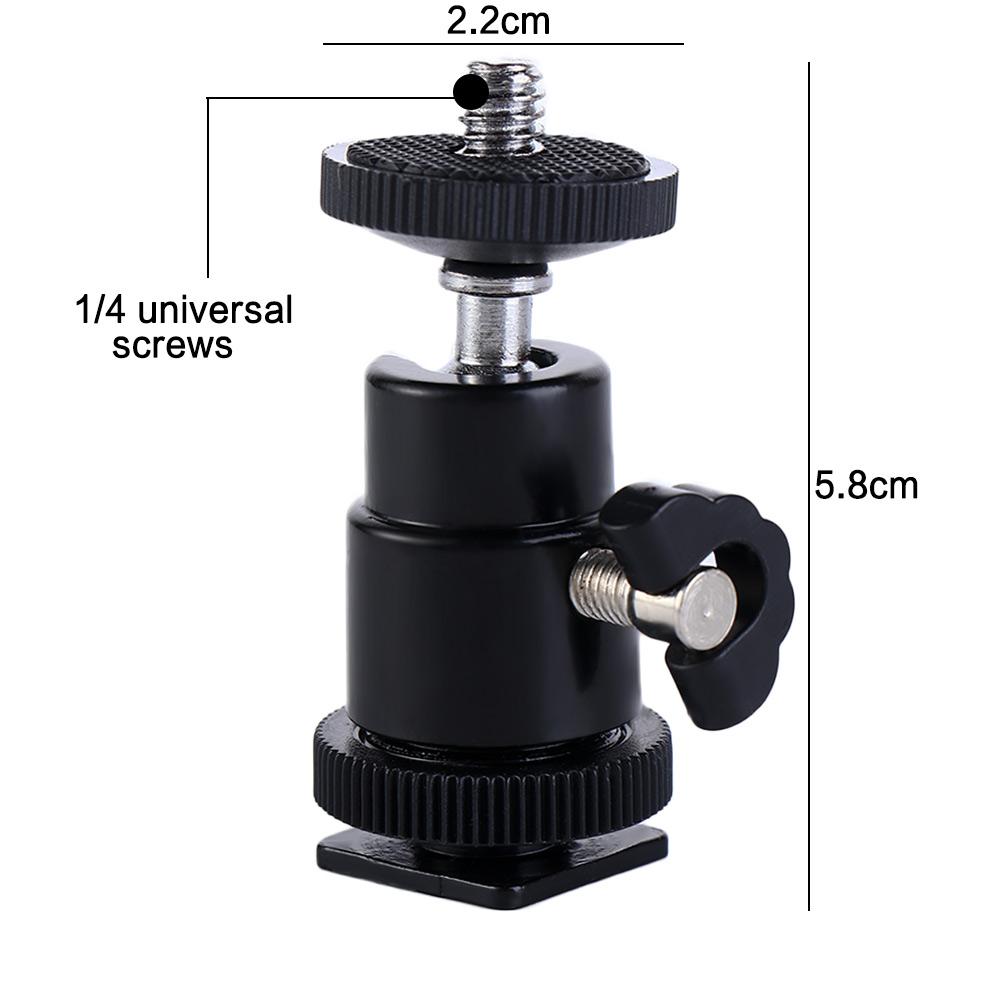 Крепление для видеокамеры Алюминиевый штатив Шаровая головка Держатель для штатива Шаровая головка Кронштейн для вспышки Штатив для камеры