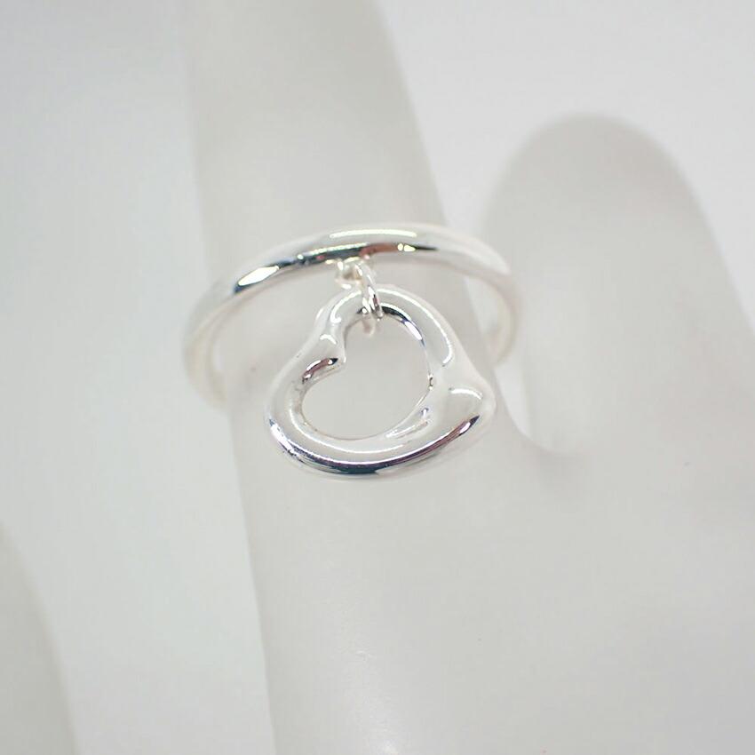 [Б/у] Кольцо TIFFANY 925 Открытое сердце / Размер 7 / j9-3