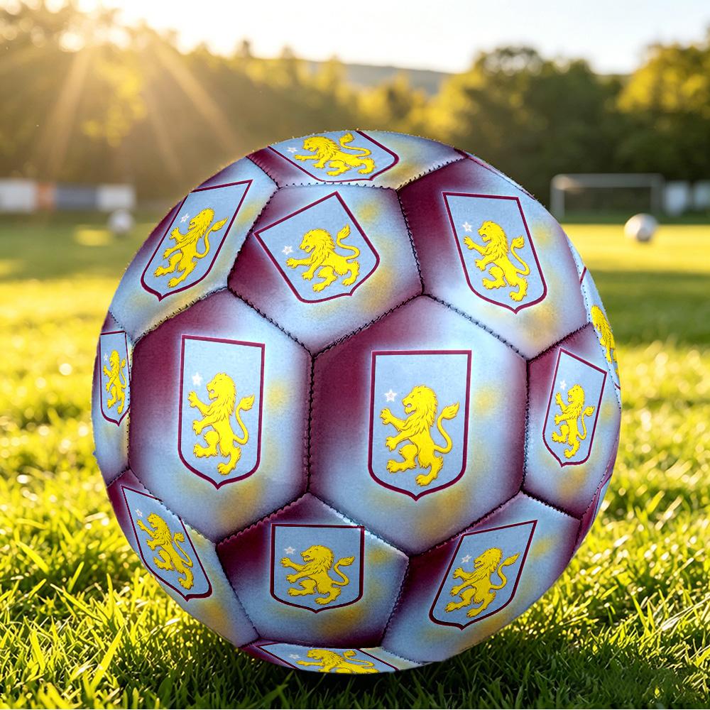 Футбольный мяч Aston Villa, размер 5, с принтом, противоскользящий, для взрослых, сувенир для футбольных фанатов