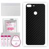 apgo Protective Skin Sticker for the Back Compatible with Honor 9 Lite, Wrap Film, Foil, Vinyl - Pattern Carbon Black