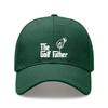[Golf Dad Hat] The Golf Father Print Polyester Adjustable Breathable Casual Outdoor Sports Baseball Cap For Golf Lovers Men Women