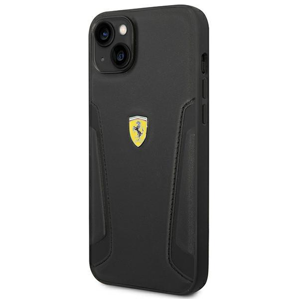 Etui do iPhone 14 Plus Ferrari Skórzane Czarne