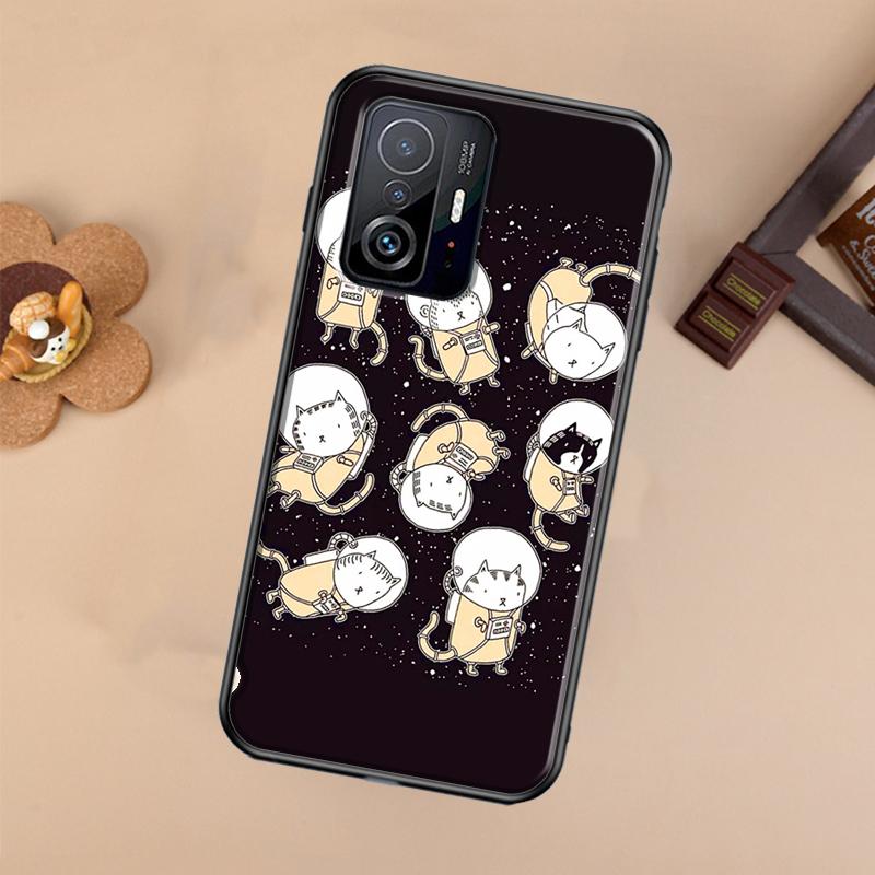 Чехол 'Кошки в космосе' для Xiaomi POCO X7 X6 Pro X3 X5 M6 F3 F5 F6 Pro 11T 12T 13T 14T Pro 13 14 Ultra