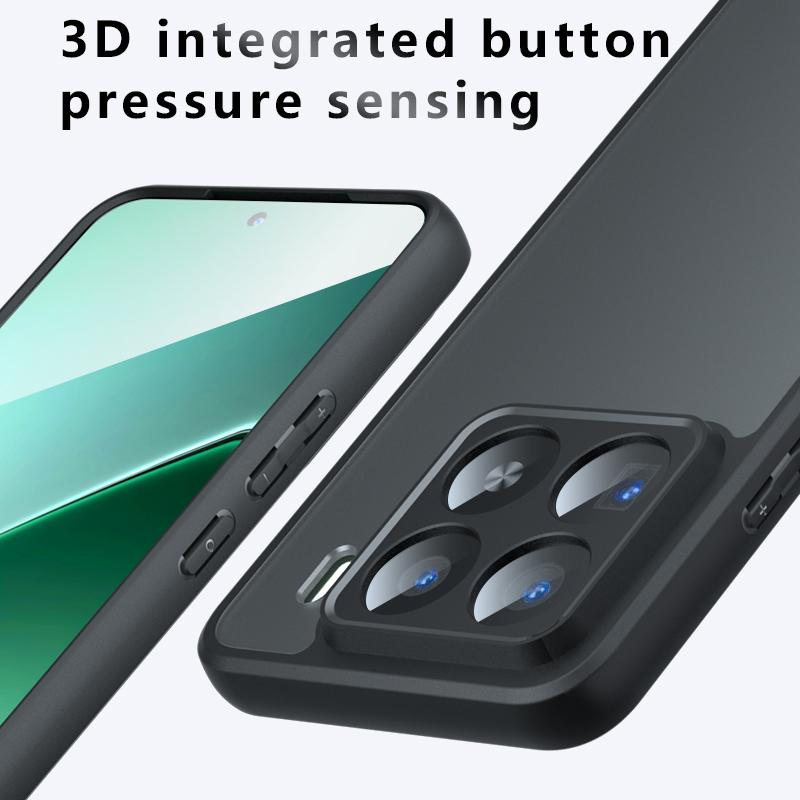 Для 2025 Xiaomi 17 Pro Max 15 14 T Pro Ultra Чехол Матовый Прозрачный Жесткий Чехол Задняя Крышка Мягкий Край Защитный Ударопрочный Бампер