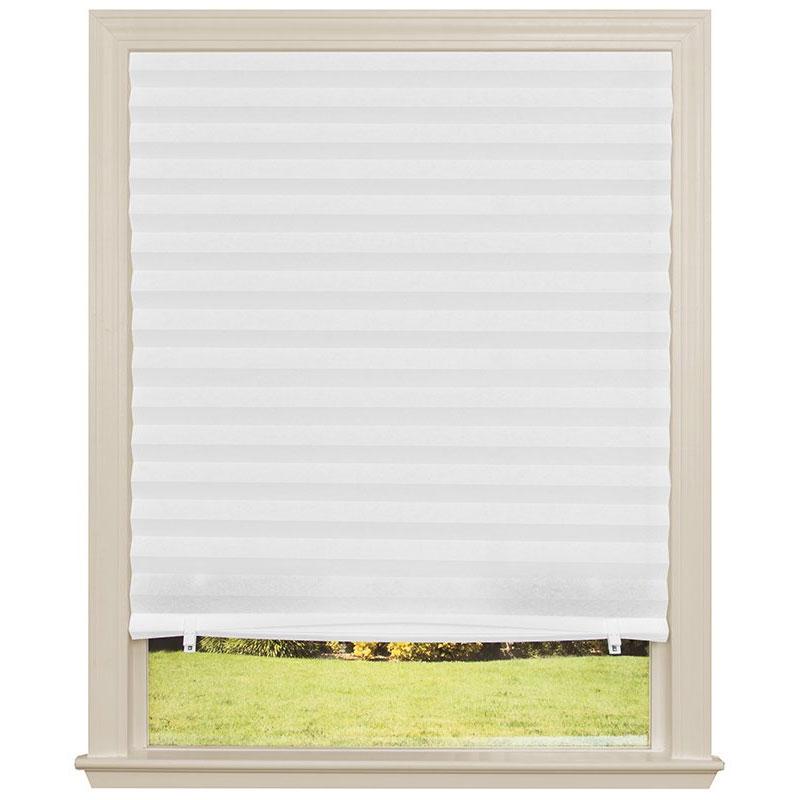 1Pc Bathroom Balcony Shades Pleated Blinds Self-adhesive Half Blackout Windows Curtains
