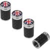 4 PCS Car Tire Valve Stem Caps, Leakproof Auto Rim Wheel Valve Stem Cap with O Rubber Seal, Dustproof Stem Covers for Car SUV Bike Truck Motorcycle,