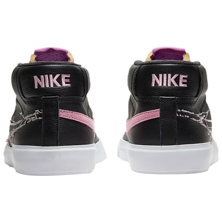 Nike Zoom Blazer Mid Edge SB Черные розовые кроссовки унисекс с посадкой Белый Фиолетовый-Nebula DA2189-002