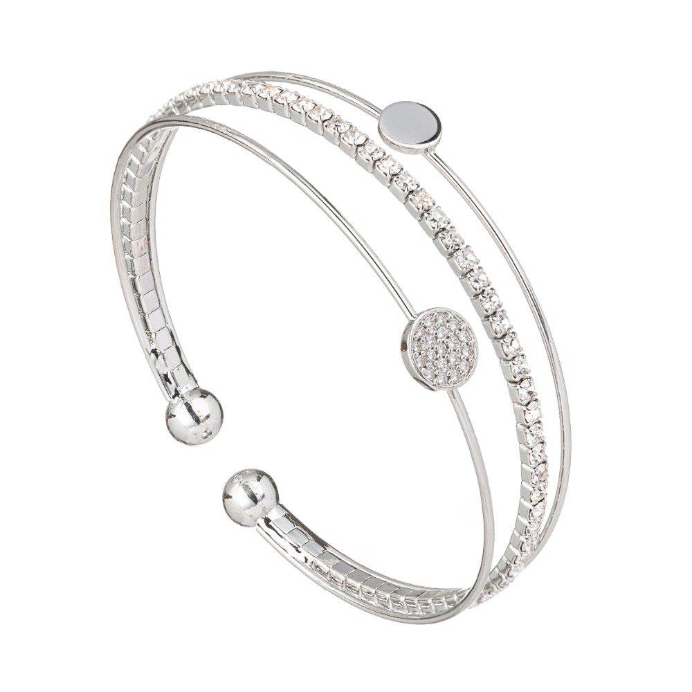 Bracelet Classic Crystal Rhinestone Stretch Bracelet Bangle Wristband Elastic Wedding Bridal Jewelry