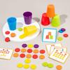 Matching Color Stacked Cups Game Montessori Color Classification Cup Toys  Hand Eye Coordination