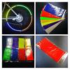 2pcs Bicycle Tire Wheel Fluorescent Reflector Stickers On The Bike Rim Reflective Decal