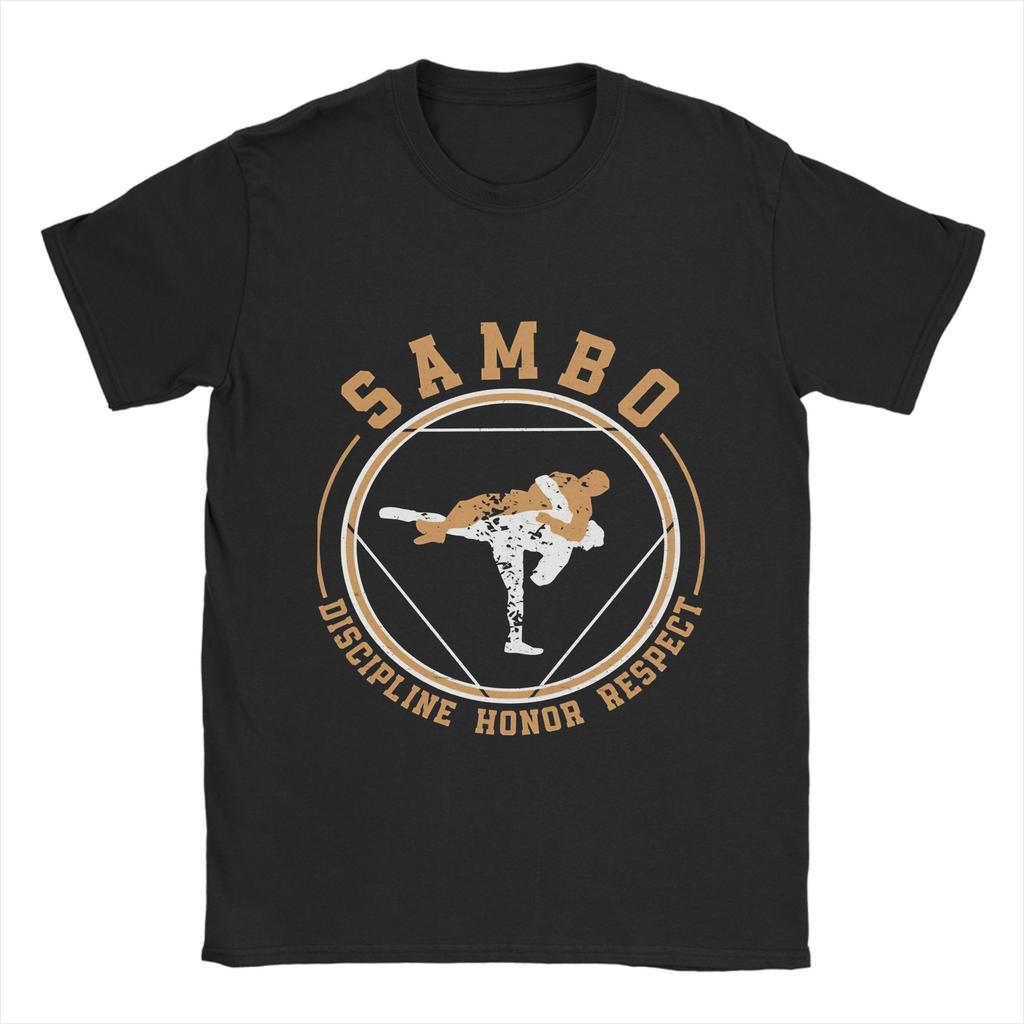 Летняя футболка в стиле Харадзюку Sambo Хип-хоп футболки Хлопковая футболка для мужчин Классический дизайн Y2K Одежда с коротким рукавом - Мужчины...