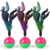 Игрушки для кошек Дразнящая кошка Бадминтон Самоудовольствие Скрежет зубами Скрежет когтей Радужный мяч Неваляшка Снятие скуки Игрушки для кошек