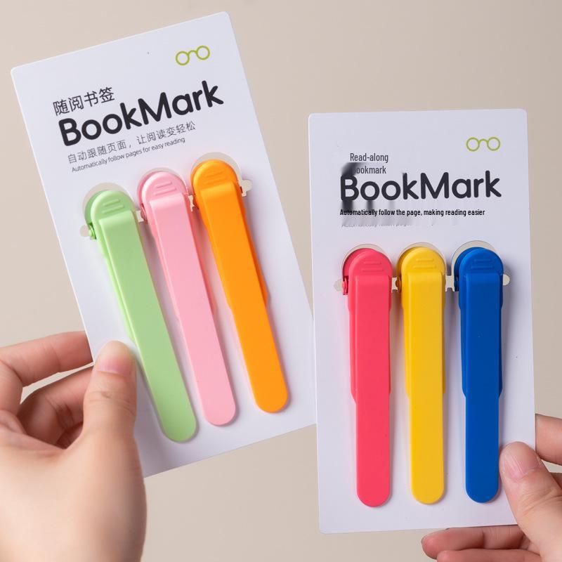 Automatic Silicone Page Holder: Durable, Non-Deforming, Multifunctional Bookmark for Students