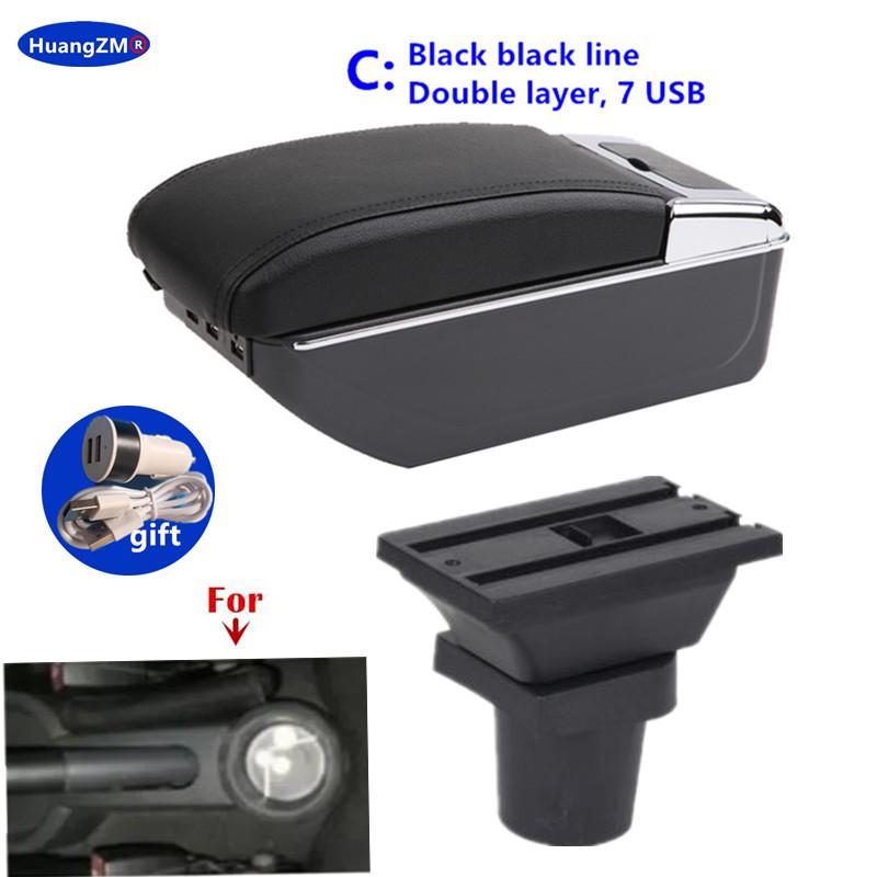 Для Mitsubishi Colt Z30 Подлокотник двойной Центральный ящик для хранения подстаканник USB-интерфейс Специальные Дополнительные автомобильные аксессуары