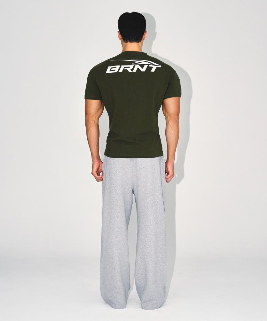 BORN TO WIN Chrome B Semi Wide Pants [Melange Grey]