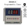 DH48S-S Таймер ЖК-дисплей Контроль времени DC12V 24V AC220V Переключатель времени 0,1с-990ч Повторяющийся цикл SPDT Реле времени Программируемая задержка