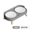 Cat and Dog ceramic Bowl Ceramic Water and Grain Integrated Stainless Steel Double Bowl