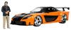 Kyosho Jada Toys Fast & Furious Series 1/24 Scale F&F Mazda RX-7 Orange with Han Lu Figure (Finished Model) JADA33174